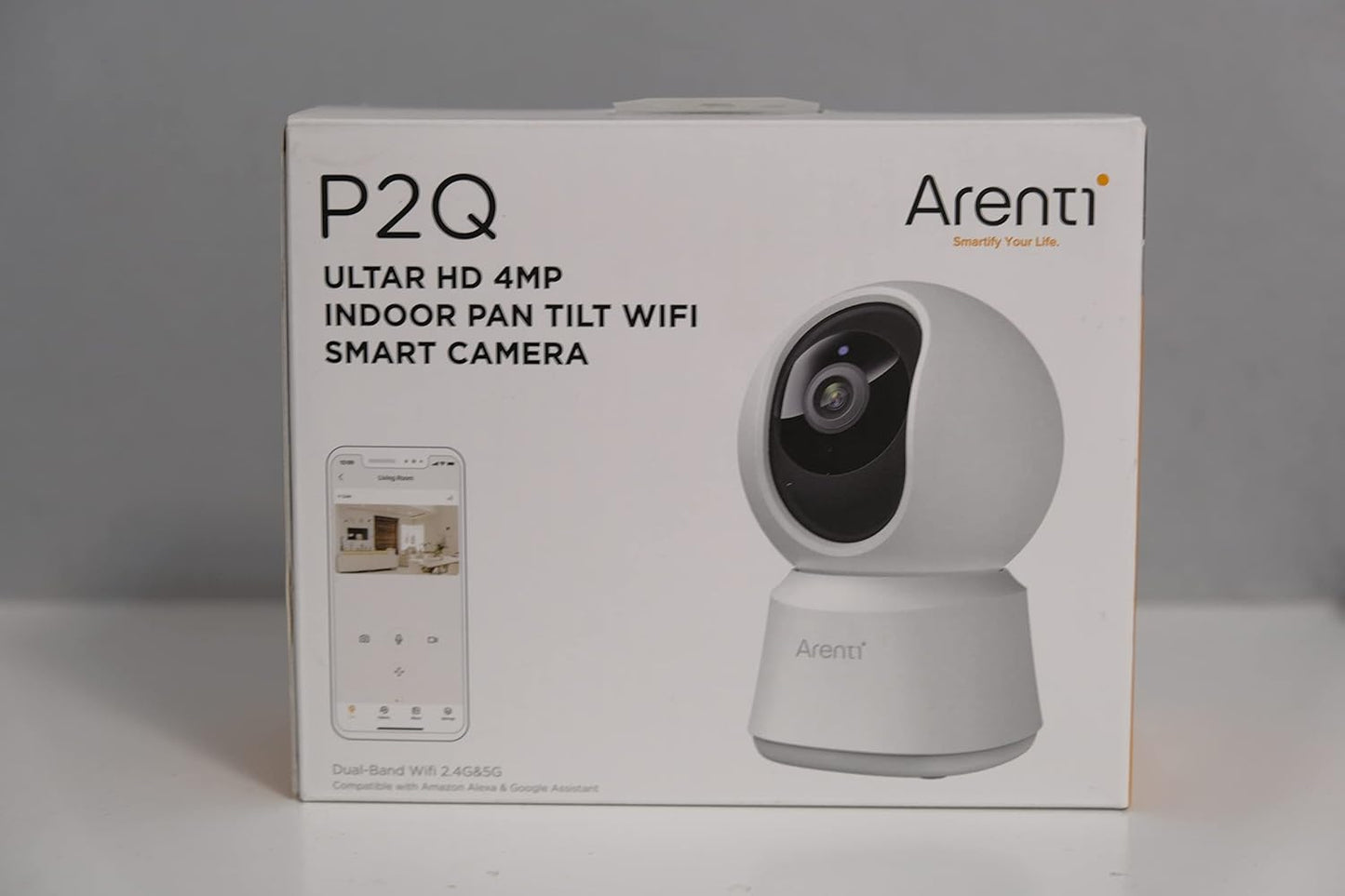 5G Security Camera Indoor, 4MP Pet Camera with Speaker for Dog/Cat, Baby Monitor with Phone App, Dual-Band Wifi, Auto Tracking, Super Night Vision, 2-Way Talk, Cloud & SD Card Storage