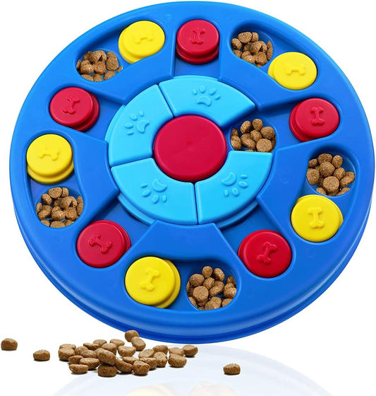 Interactive Dog Puzzle Toy - IQ Stimulation & Treat Dispenser for Smart Dogs, Puppies & Cats (Levels 1-3)