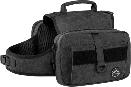 Adventure-Ready Tactical Large Dog Backpack & Saddle Bag with Adjustable Straps and Ample Storage for Outdoor Fun
