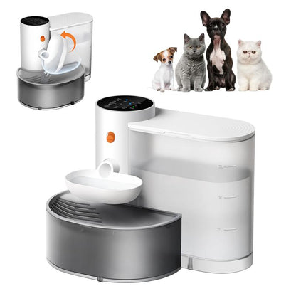 Potaroma Smart Wireless Pet Water Fountain - 3.5L Rechargeable Automatic Dispenser for Fresh Hydration for Cats & Small Dogs